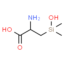 Alanine,3-(hydroxydimethylsilyl)-结构式