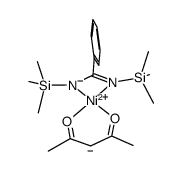 (N,N'-bis(trimethylsilyl)benzamidinato)(acetylacetonato)nickel(II) Structure