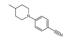 4-(4-methylpiperidin-1-yl)benzonitrile结构式