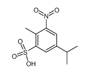 5-isopropyl-2-methyl-3-nitro-benzenesulfonic acid结构式