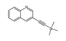 3-((trimethylsilyl)ethynyl)-quinoline结构式