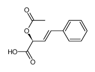 (S)-2-acetoxy-4-phenyl-3-butenoic acid Structure