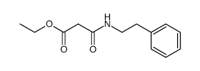 ethyl 2-(phenethylcarbamoyl)acetate Structure