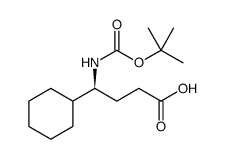 Cyclohexanebutanoic acid, γ-[[(1,1-dimethylethoxy)carbonyl]amino]-, (γS) Structure