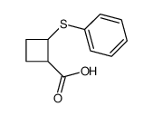 2-phenylsulfanylcyclobutane-1-carboxylic acid结构式