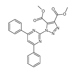 1-(4,6-Diphenyl-pyrimidin-2-yl)-1H-[1,2,3]triazole-4,5-dicarboxylic acid dimethyl ester Structure