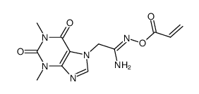 2-(theophyllin-7-yl)-O-acroylacetamidoxime结构式