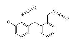 1-chloro-2-isocyanato-3-[[2-(isocyanatomethyl)phenyl]methyl]benzene Structure