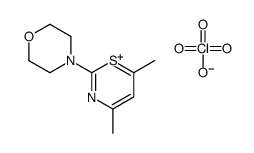 4-(4,6-dimethyl-1,3-thiazin-2-ylidene)morpholin-4-ium,perchlorate Structure