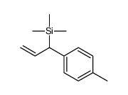 trimethyl-[1-(4-methylphenyl)prop-2-enyl]silane结构式