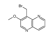 1,5-Naphthyridine, 4-(bromomethyl)-3-methoxy Structure