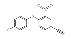 4-(4-fluorophenyl)sulfanyl-3-nitrobenzonitrile结构式