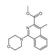 methyl 4-methyl-1-morpholin-4-ylisoquinoline-3-carboxylate结构式