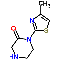 1-(4-Methyl-1,3-thiazol-2-yl)-2-piperazinone Structure