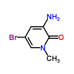 3-Amino-5-bromo-1-methyl-2(1H)-pyridinone structure