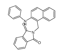 2-(2-Phenylamino-naphthalen-1-ylmethyl)-isoindole-1,3-dione Structure