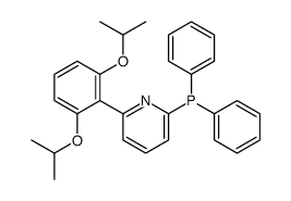 [6-[2,6-di(propan-2-yloxy)phenyl]pyridin-2-yl]-diphenylphosphane结构式