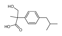 3-hydroxy-2-(4-isobutylphenyl)-2-methylpropanoic acid Structure