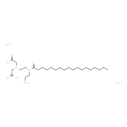 sodium N-(carboxymethyl)-N-[2-[(2-hydroxyethyl)(1-oxooctadecyl)amino]ethyl]glycinate结构式