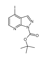 4-碘-1H-吡唑并[3,4-b]吡啶-1-羧酸,1,1-二甲基乙酯结构式