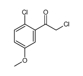 Ethanone, 2-chloro-1-(2-chloro-5-methoxyphenyl)结构式