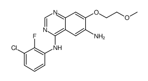 N4-(3-chloro-2-fluorophenyl)-7-(2-methoxyethoxy)quinazoline-4,6-diamine结构式