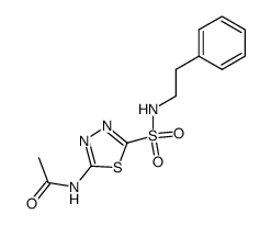 acetylamino-[1,3,4]thiadiazole-2-sulfonic acid phenethylamide结构式