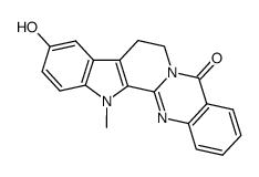 10-hydroxy-13-methyl-8,13-dihydro-7H-indolo[2',3':3,4]pyrido[2,1-b]quinazolin-5-one Structure