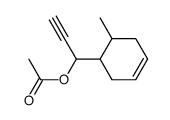 3-<6-Methyl-cyclohexenyl-(3)>-3-acetoxy-propin-(1)结构式