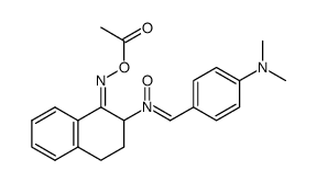 C-(4-Dimethylamino-phenyl)-N-<1-acetoxyimino-1,2,3,4-tetrahydro-naphthyl-(2)>-nitron Structure