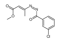 methyl 3-[(3-chlorobenzoyl)diazenyl]but-2-enoate Structure