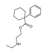 2-(ethylamino)ethyl 1-phenylcyclohexane-1-carboxylate Structure