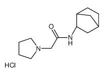 N-(3-bicyclo[2.2.1]heptanyl)-2-pyrrolidin-1-ylacetamide,hydrochloride Structure