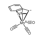 η5-indolyltricarbonylmanganese(I) Structure