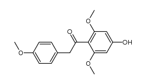 4-hydroxy-2,6,4'-trimethoxy-deoxybenzoin Structure