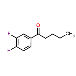 1-(3,4-Difluorophenyl)-1-pentanone structure