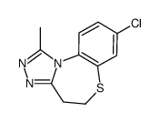 8-chloro-1-methyl-4,5-dihydro-[1,2,4]triazolo[3,4-d][1,5]benzothiazepine Structure