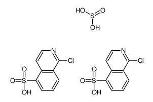 1-chloroisoquinoline-5-sulfonic acid,sulfurous acid结构式