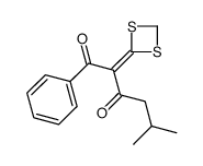 2-(1,3-dithietan-2-ylidene)-5-methyl-1-phenylhexane-1,3-dione结构式