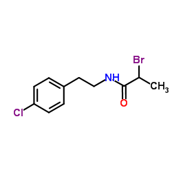 2-Bromo-N-[2-(4-chlorophenyl)ethyl]propanamide结构式