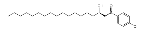 (2R)-1-[(S)-p-chlorophenylsulfinyl]-2-heptadecanol Structure