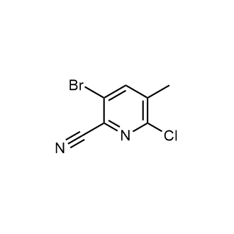 3-Bromo-6-chloro-5-methylpicolinonitrile Structure