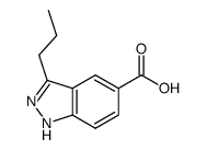 3-propyl-1H-indazole-5-carboxylic acid结构式