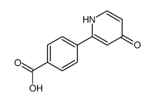 4-(4-oxo-1H-pyridin-2-yl)benzoic acid Structure