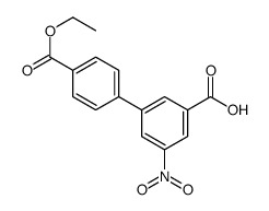 3-(4-ethoxycarbonylphenyl)-5-nitrobenzoic acid Structure