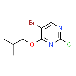 5-溴-2-氯-4-(2-甲基丙氧基)嘧啶结构式