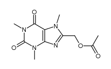 8-Acetoxymethylcaffeine结构式