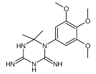 6,6-dimethyl-1-(3,4,5-trimethoxyphenyl)-1,3,5-triazine-2,4-diamine Structure