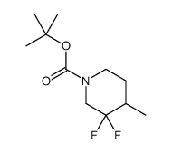 tert-butyl 3,3-difluoro-4-methylpiperidine-1-carboxylate结构式