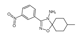 8-methyl-3-(3-nitrophenyl)-1-oxa-2,4-diazaspiro[4.5]dec-2-en-4-amine Structure